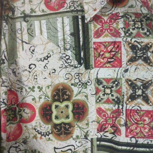 Chicos Womens Autumn Color Flip Cuff Shirt Top Button Up Contrast Fall Harvest 3 - Picture 5 of 7